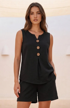Conjunto de Verano de Chaleco y Pantalón Corto