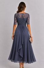 Vestido Serenité con Bordado Floral