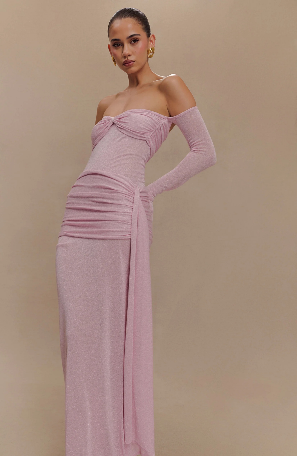 Divine Drape Gown Maxi dress