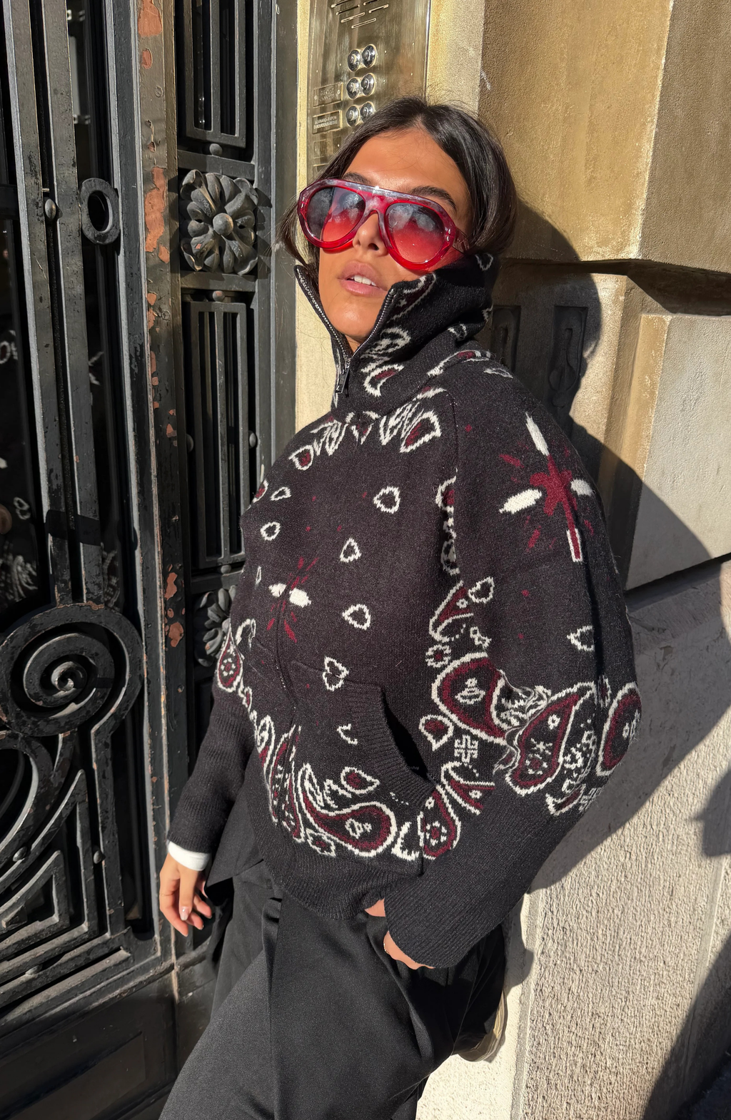 Jersey Alpine con Estampado Invernal