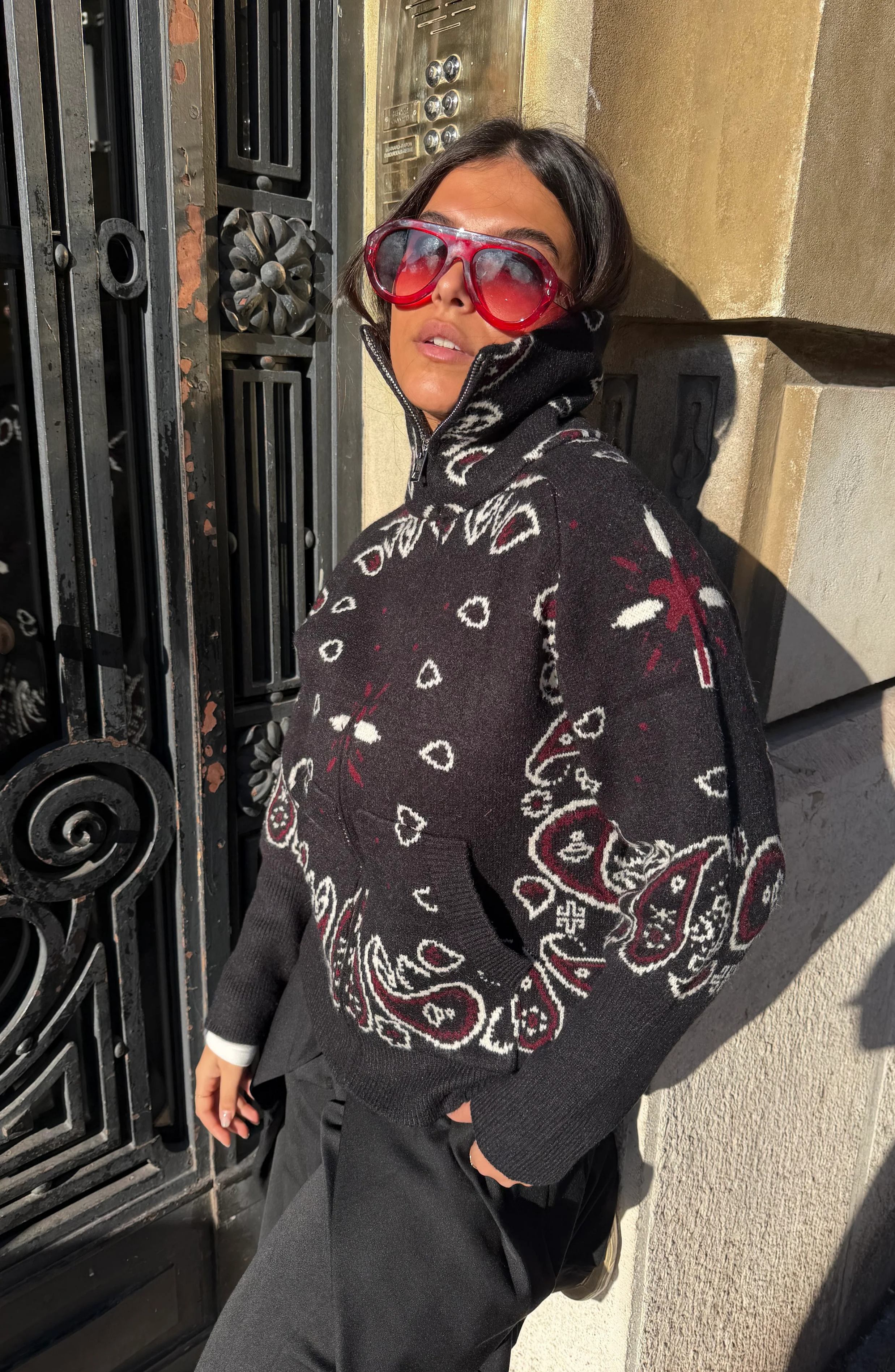 Jersey Alpine con Estampado Invernal