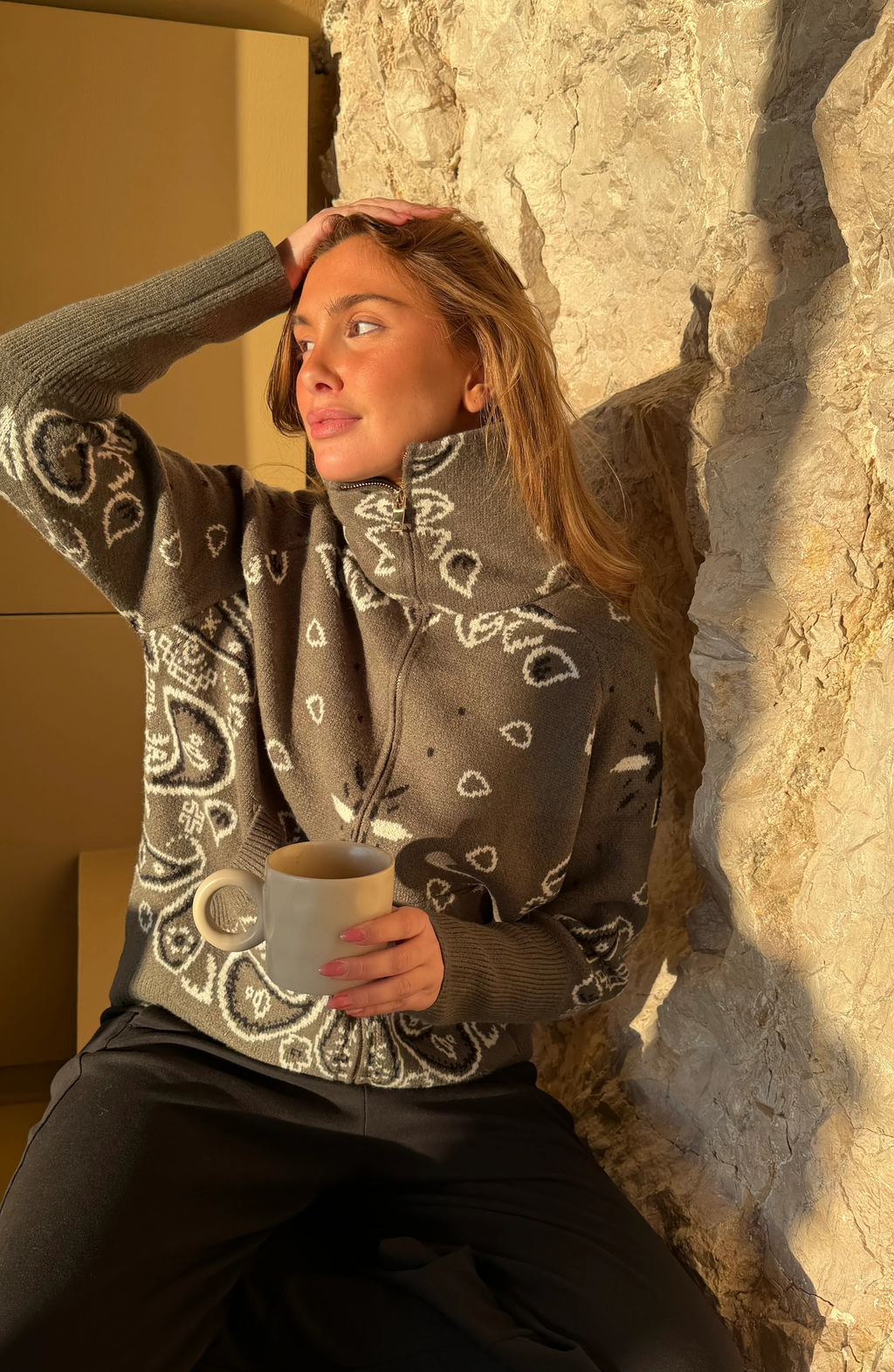 Jersey Alpine con Estampado Invernal