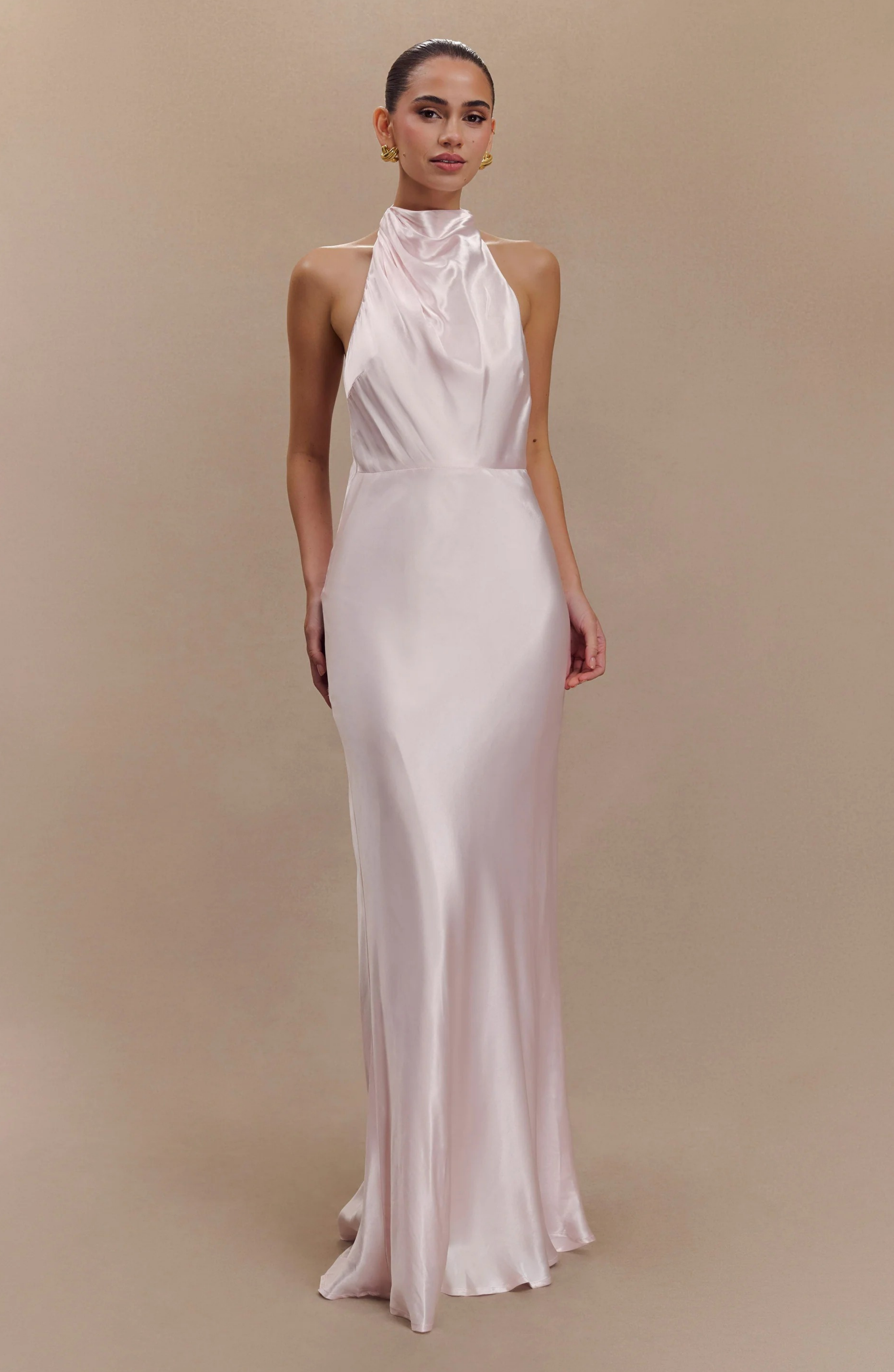 Champagne Glow Maxi Dress