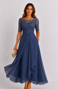 Vestido Serenité con Bordado Floral
