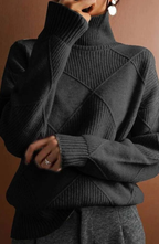 Siena – Jersey de Punto con Cuello Alto