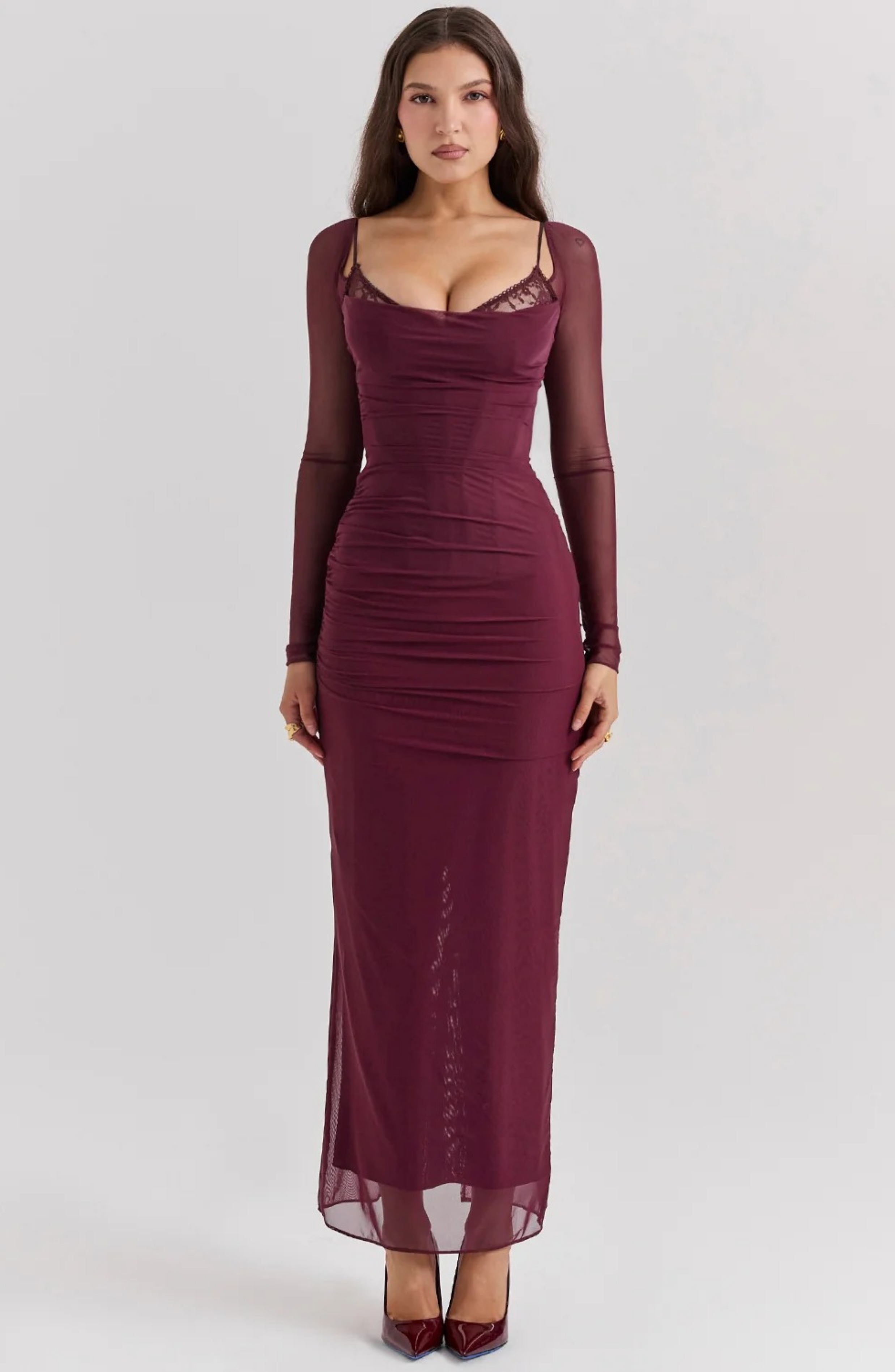 Wine Glow Maxi Dress