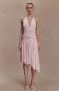 Blush Elegance Midi Dress
