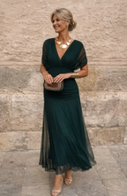 Vestido Étoile con Cintura Drapeada