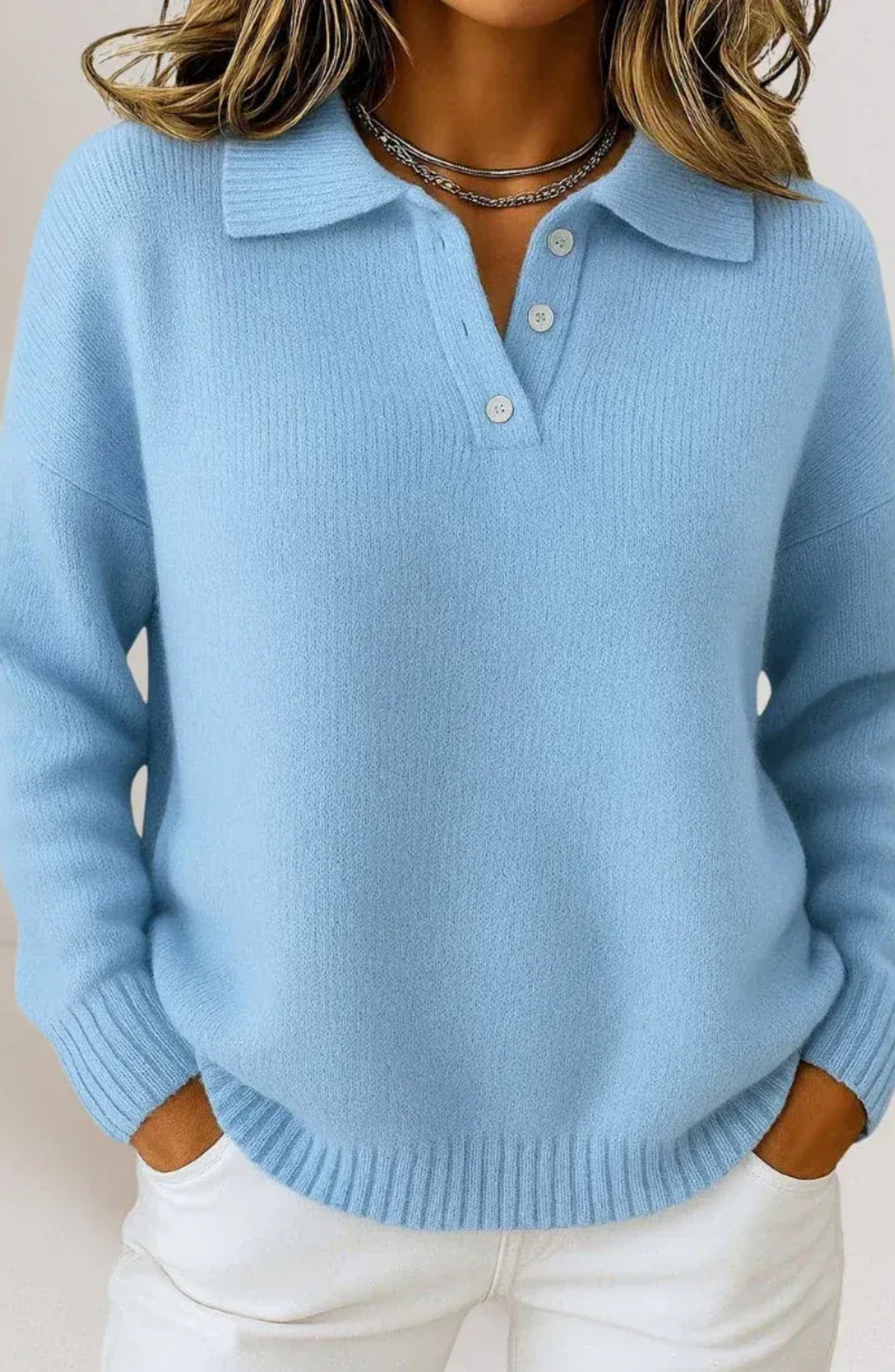 Capri – Jersey de Punto con Cuello Polo