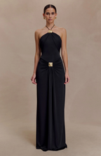 Opulence Noir Gown Maxi Dress