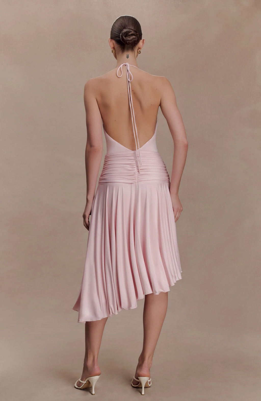 Blush Elegance Midi Dress