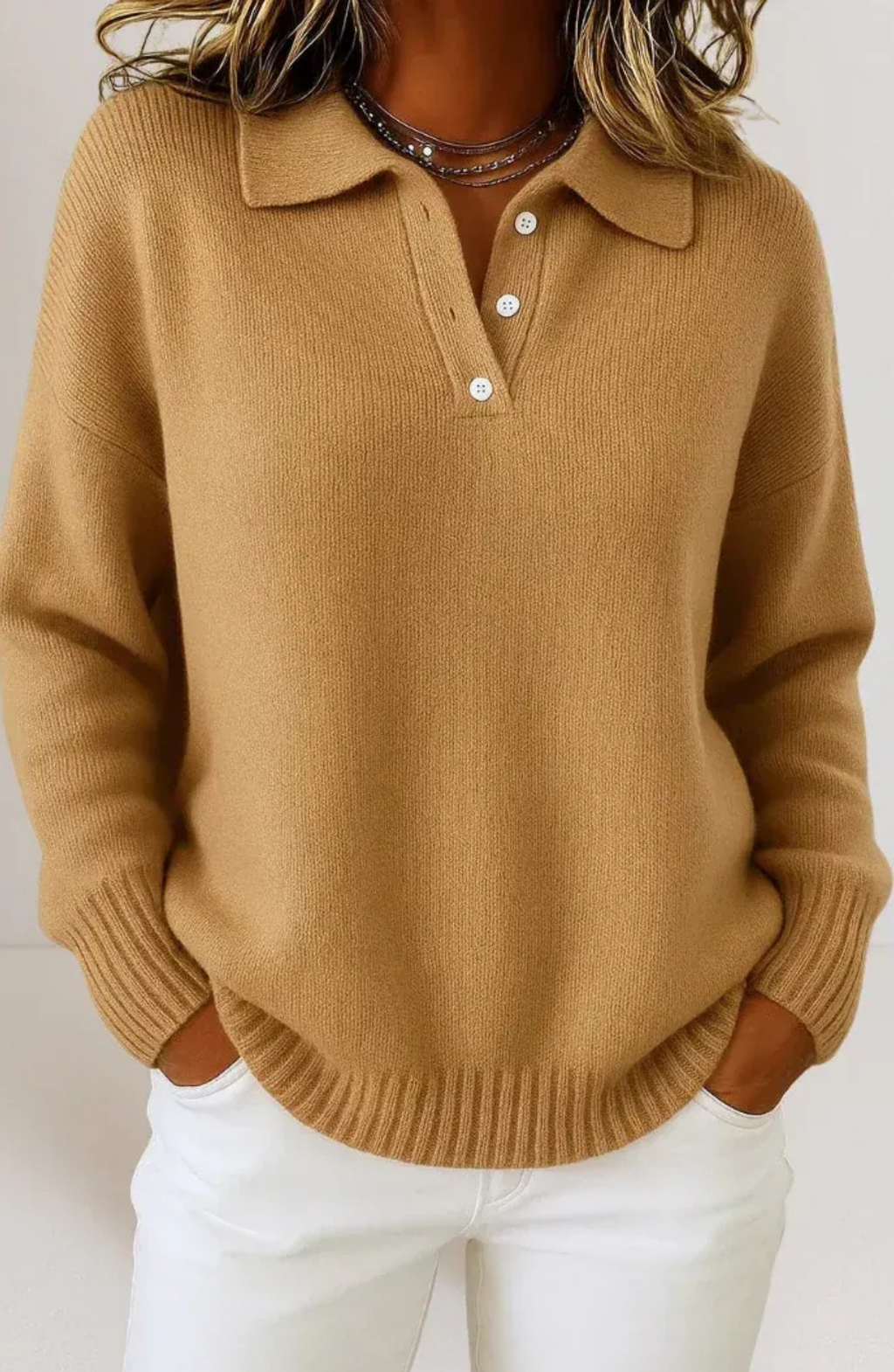 Capri – Jersey de Punto con Cuello Polo