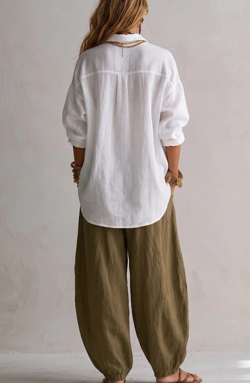 Ensemble Bohème Chemise Oversize et Pantalon