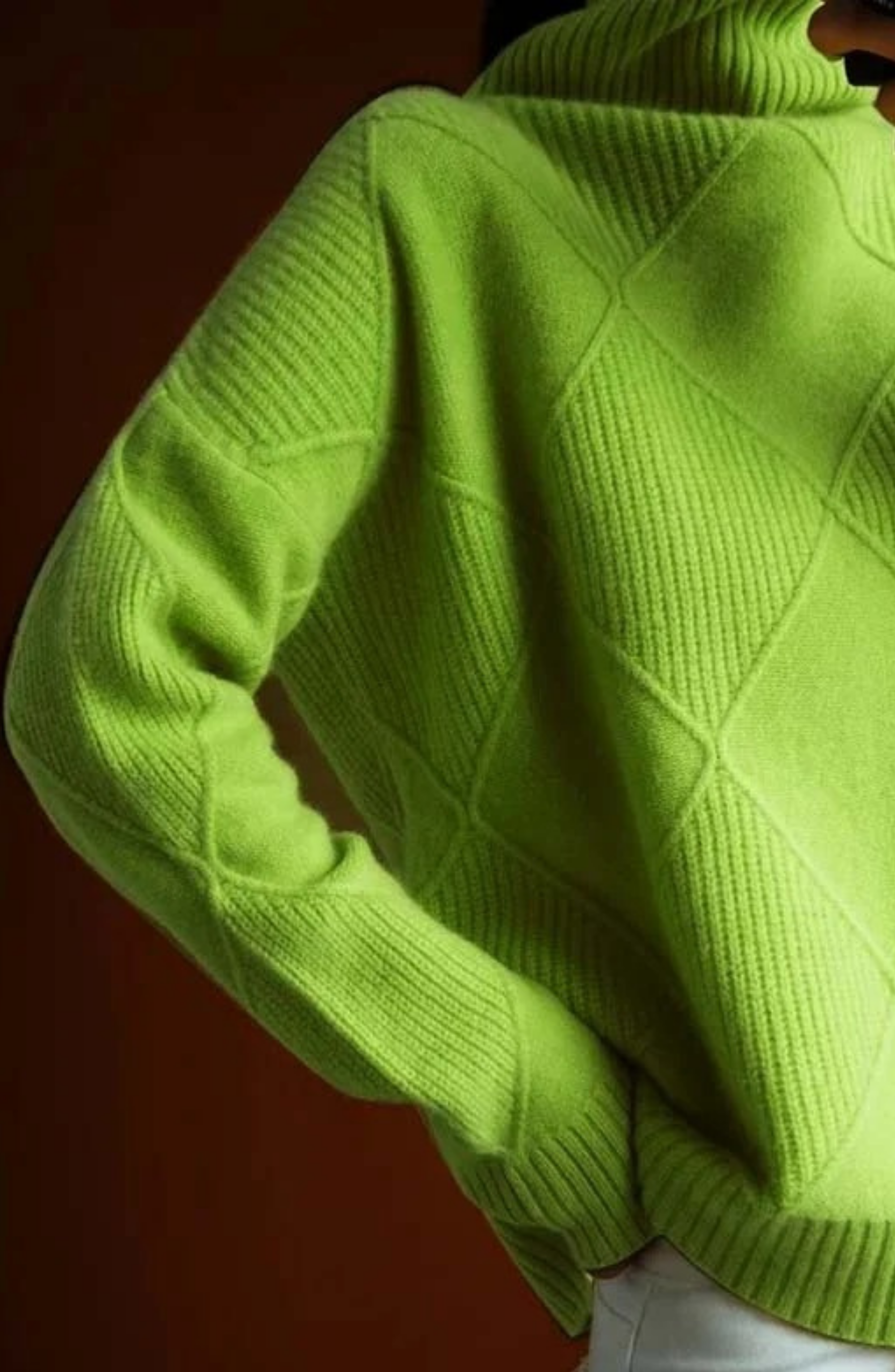 Siena – Jersey de Punto con Cuello Alto