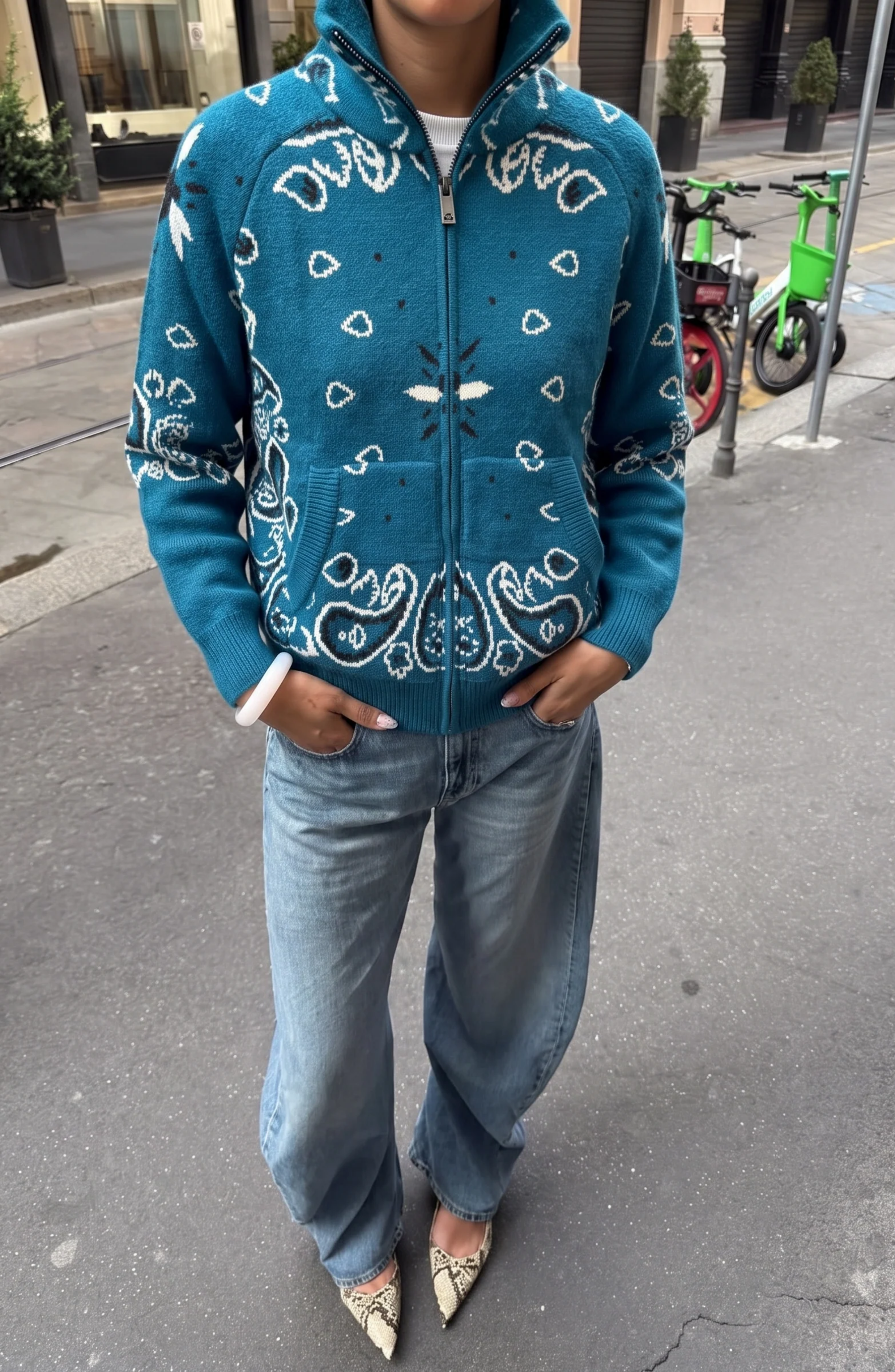 Jersey Alpine con Estampado Invernal