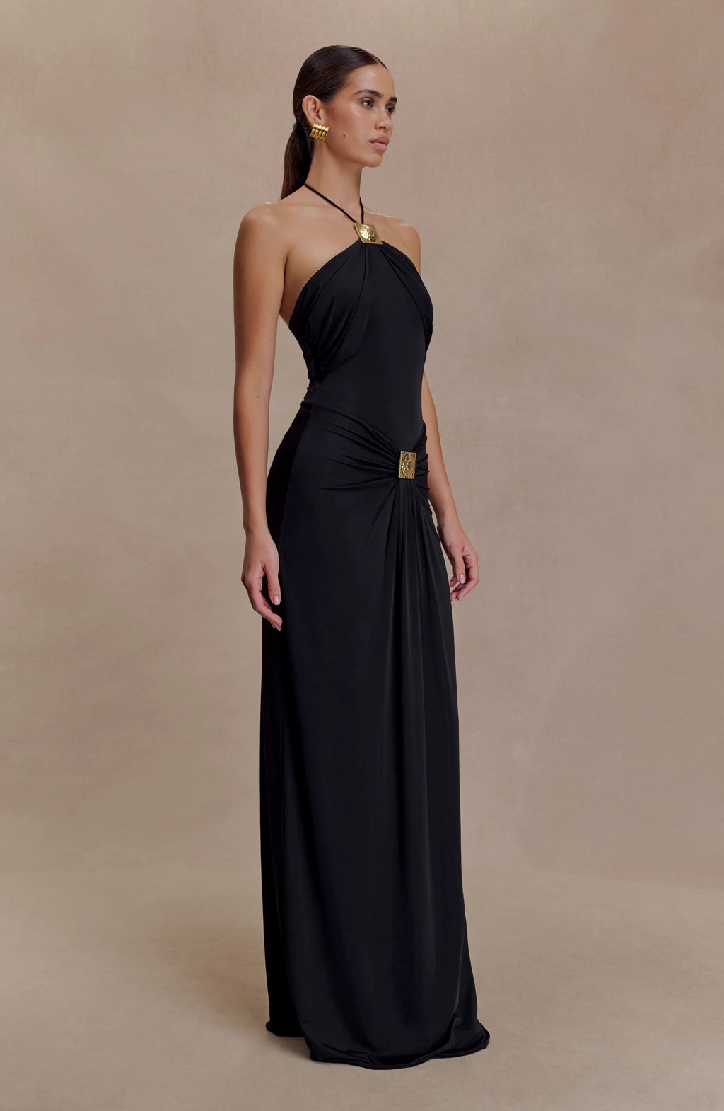 Opulence Noir Gown Maxi Dress