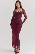 Wine Glow Maxi Dress