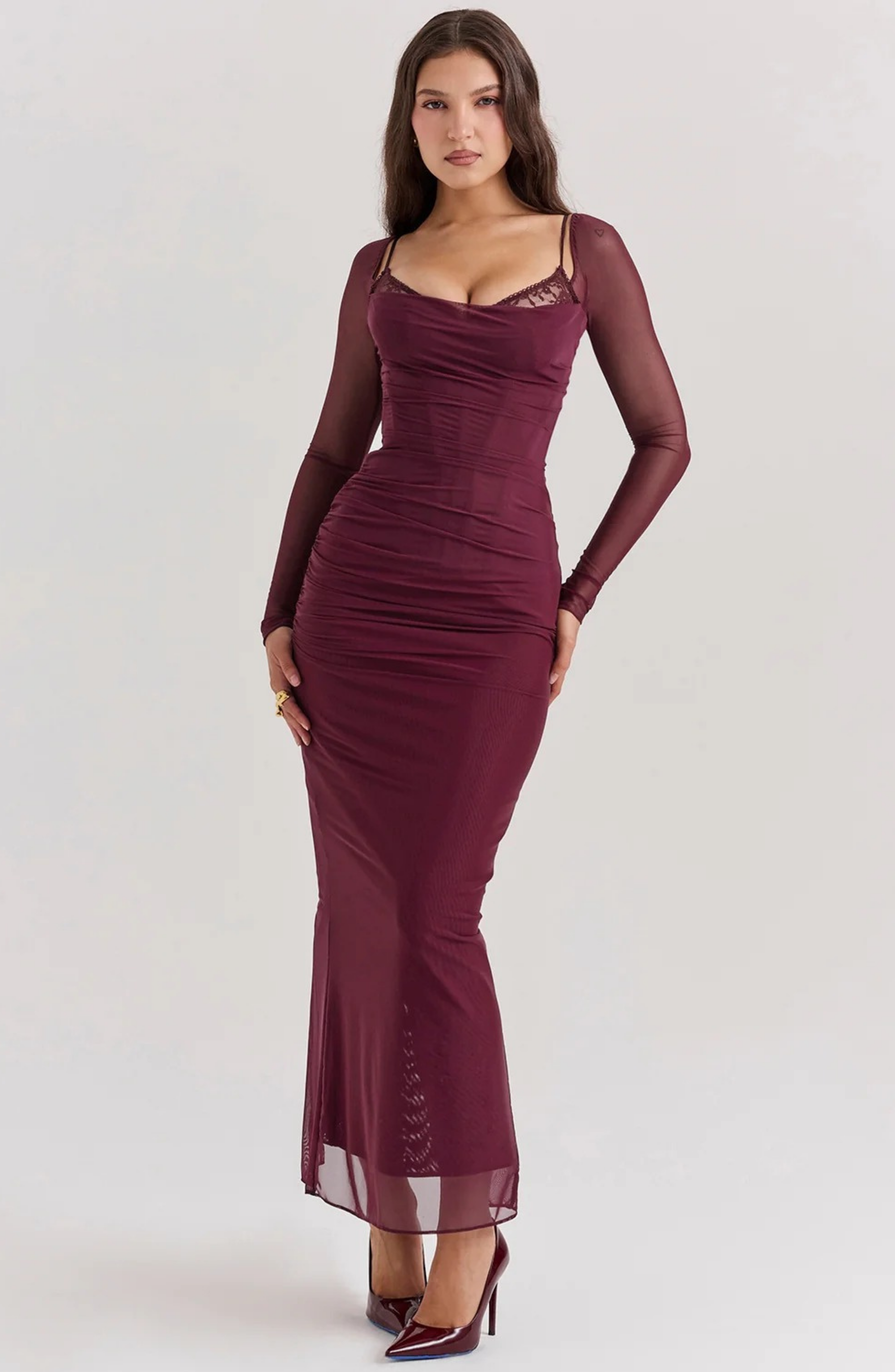 Wine Glow Maxi Dress