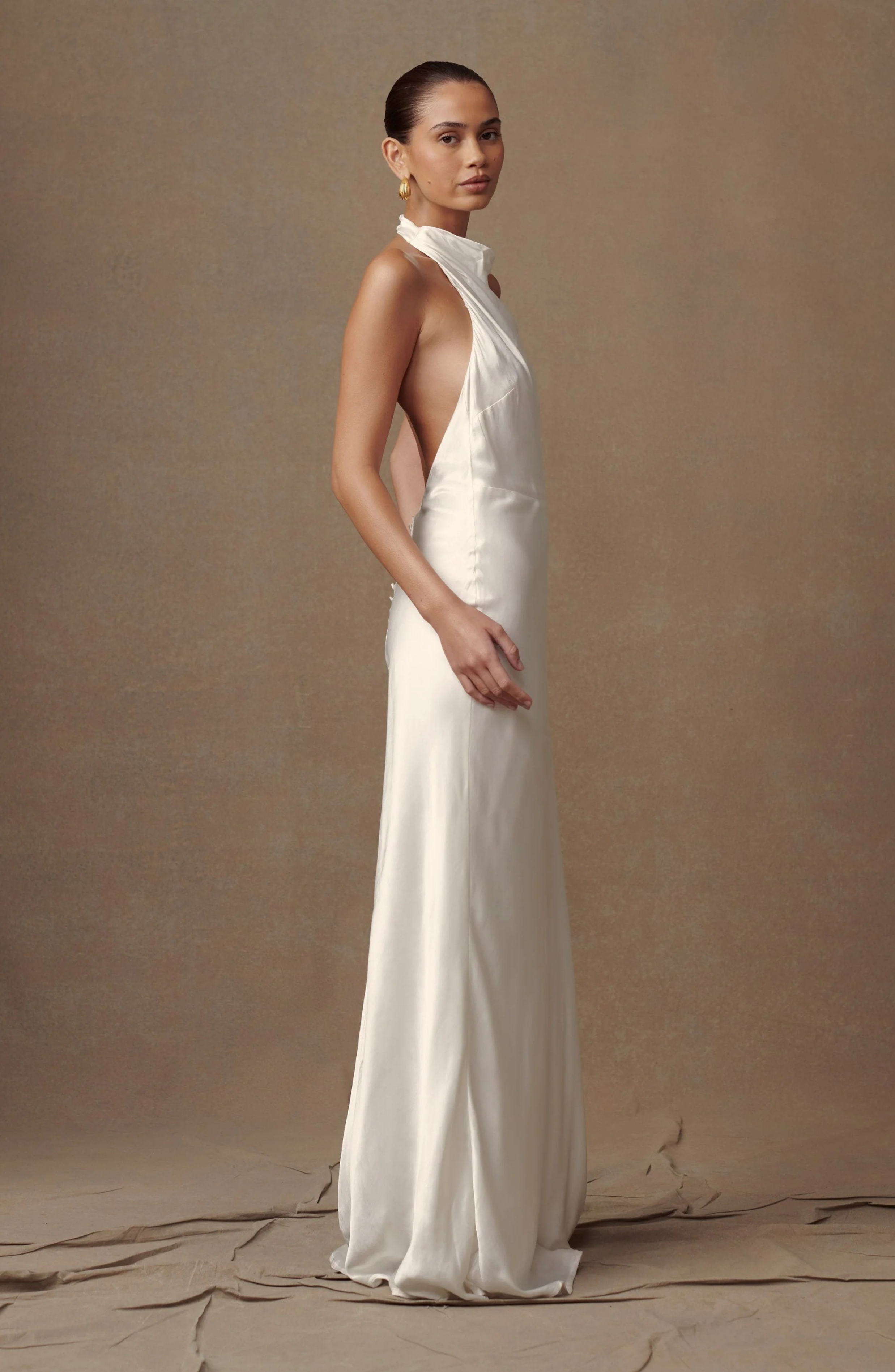 Champagne Glow Maxi Dress