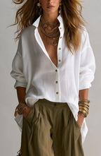 Ensemble Bohème Chemise Oversize et Pantalon