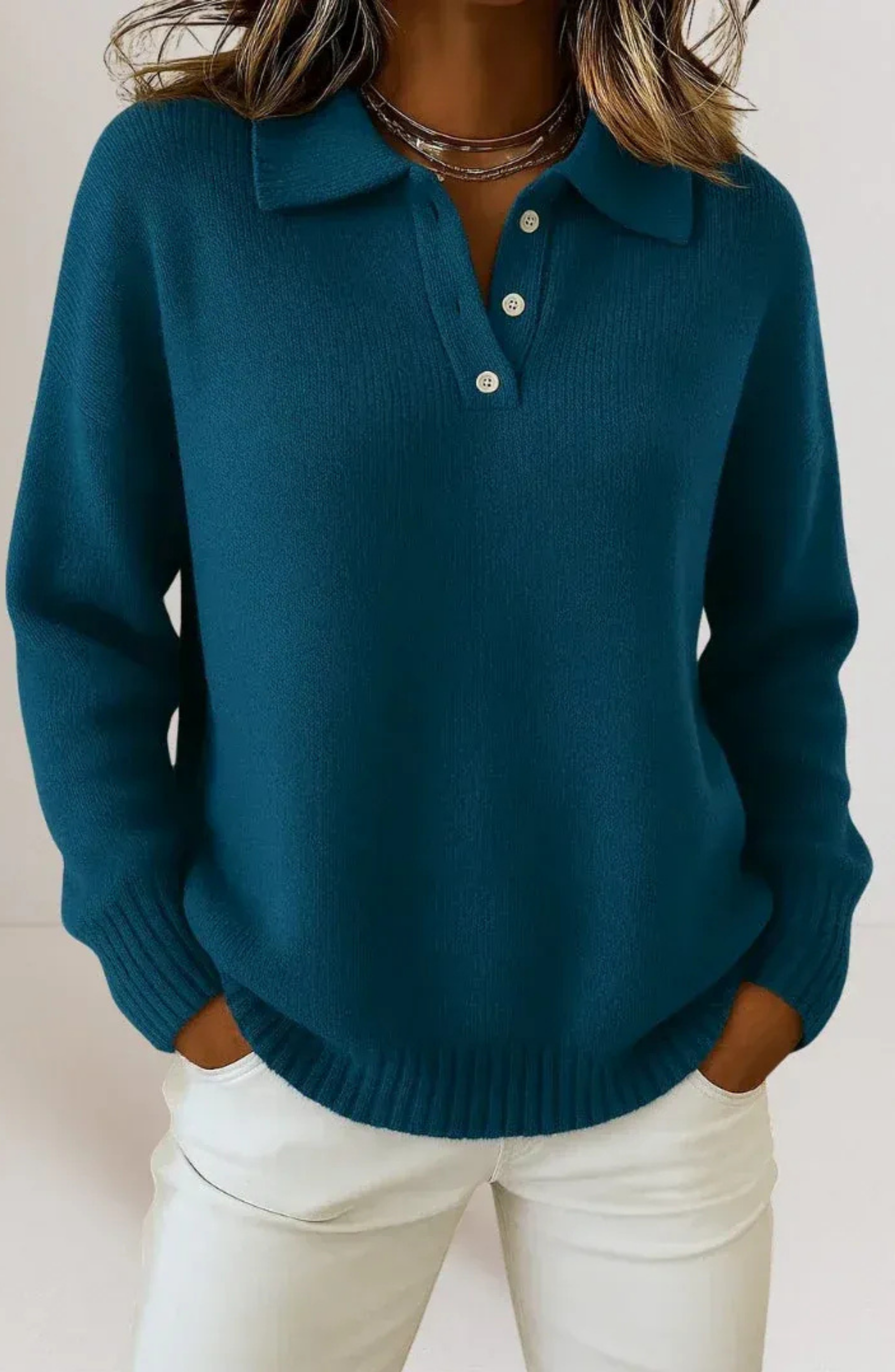 Capri – Jersey de Punto con Cuello Polo