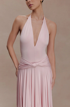 Blush Elegance Midi Dress