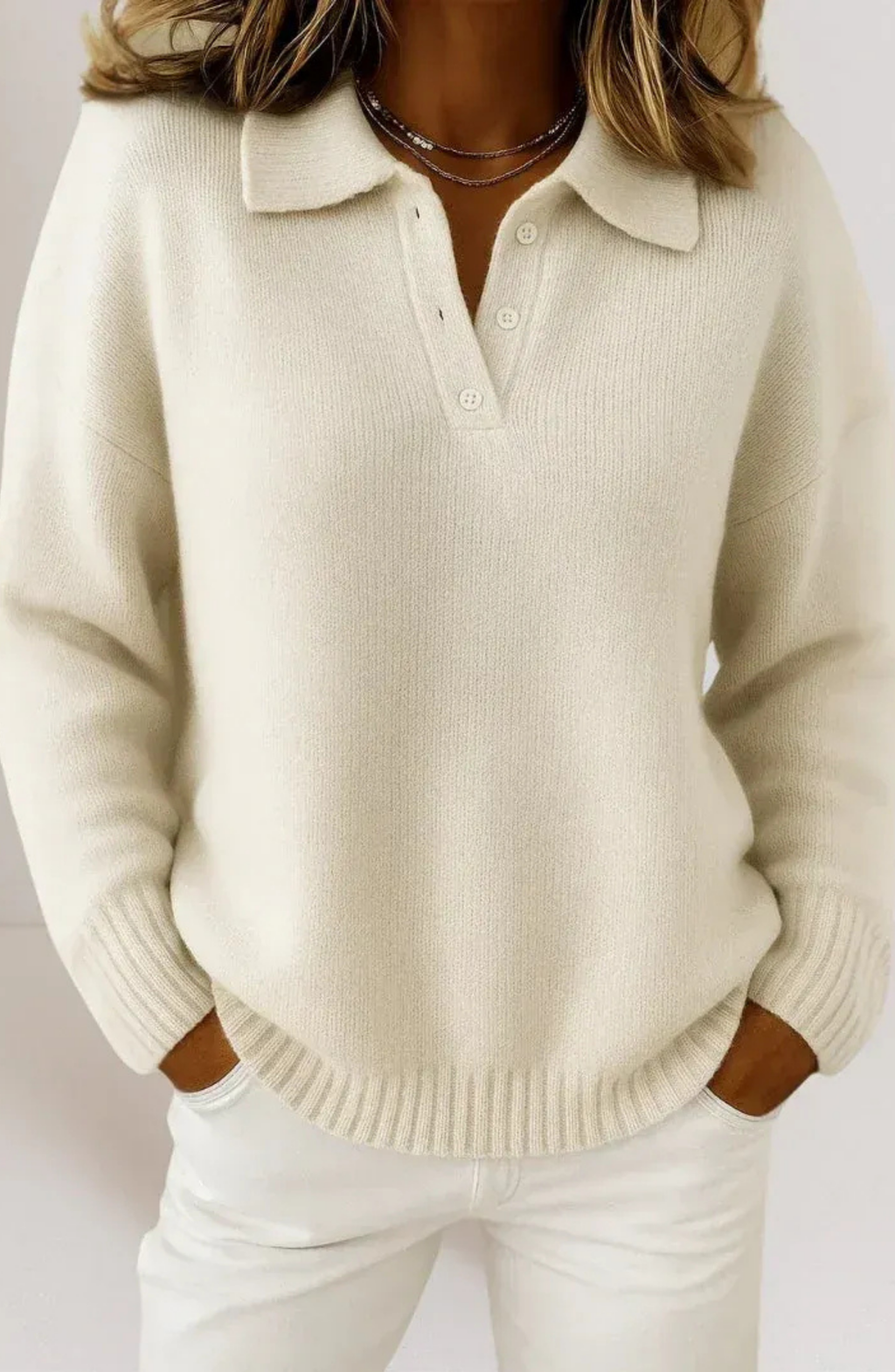 Capri – Jersey de Punto con Cuello Polo
