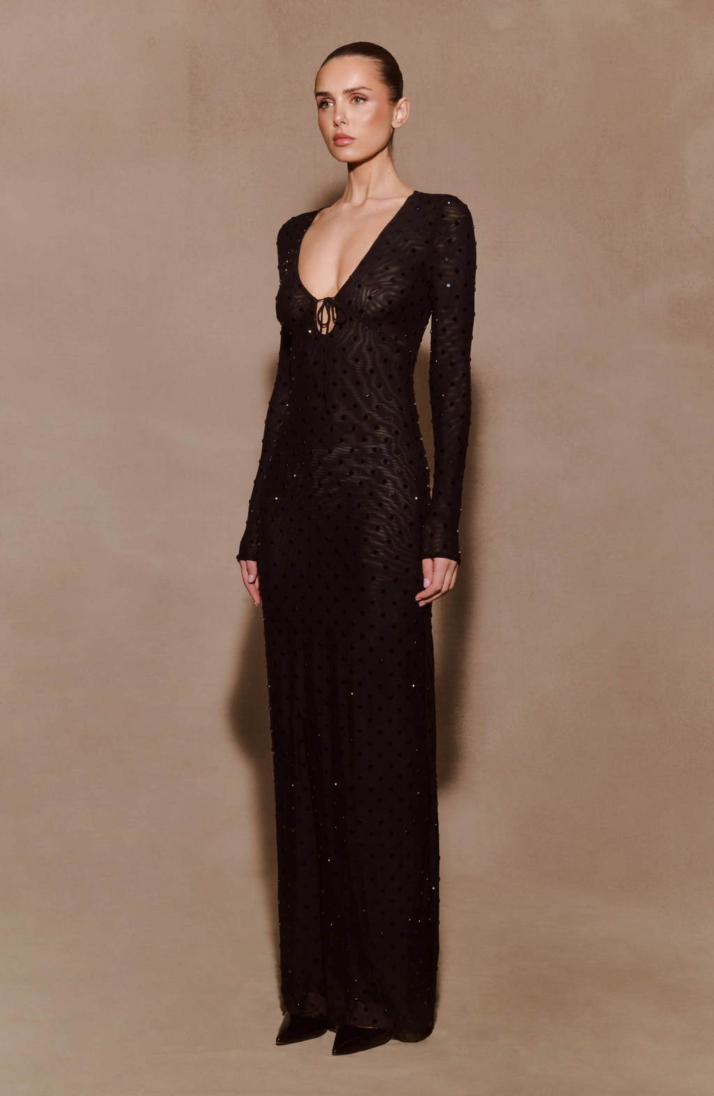 Midnight Glow Gown Maxi Dress