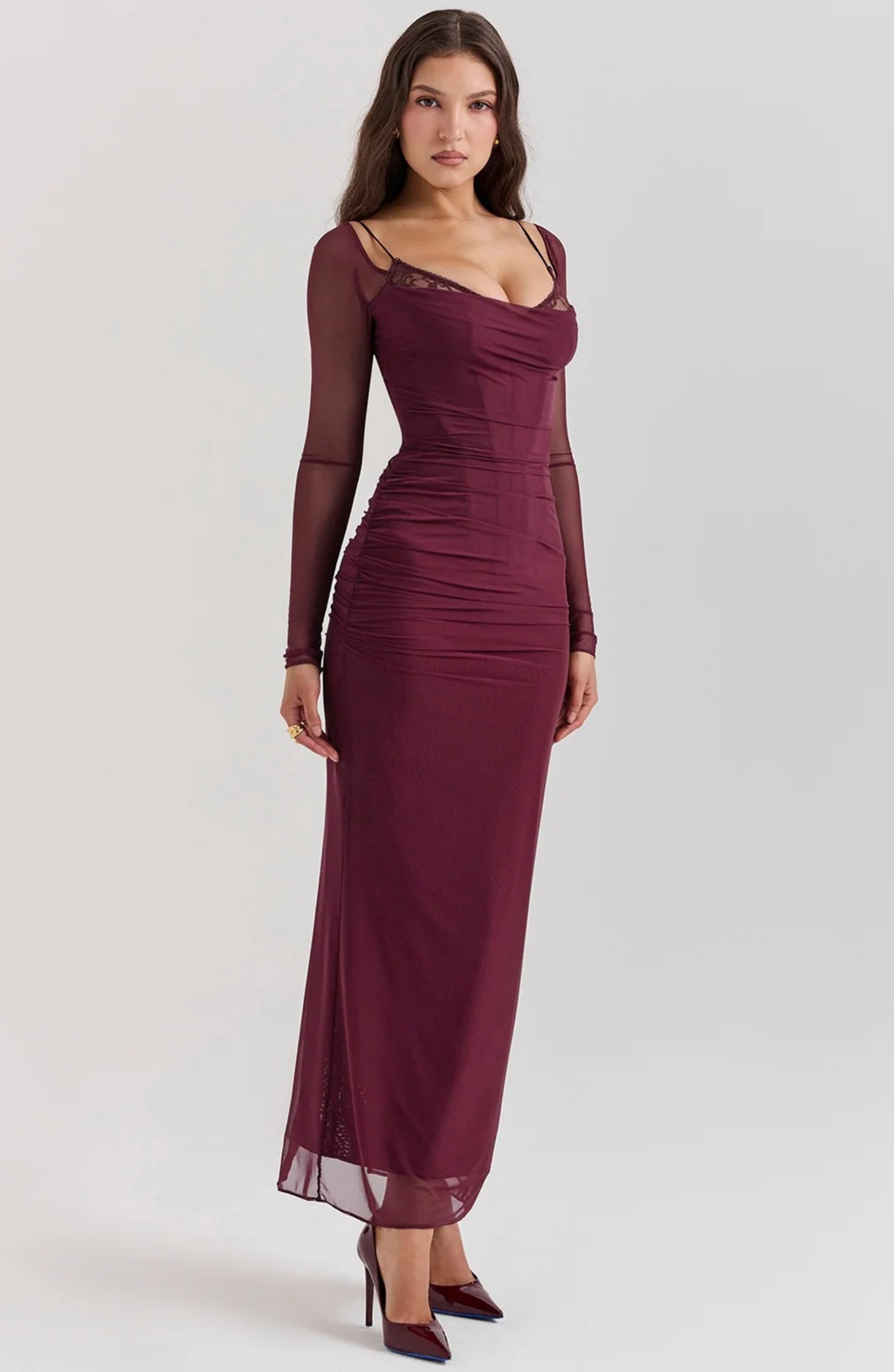 Wine Glow Maxi Dress
