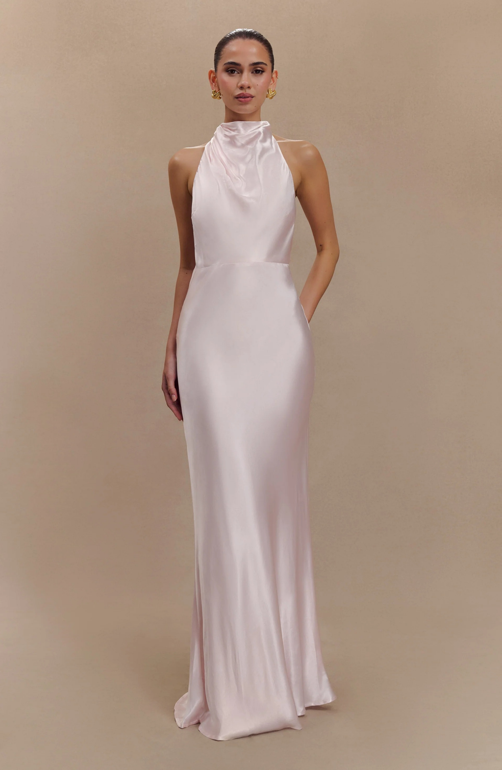 Champagne Glow Maxi Dress