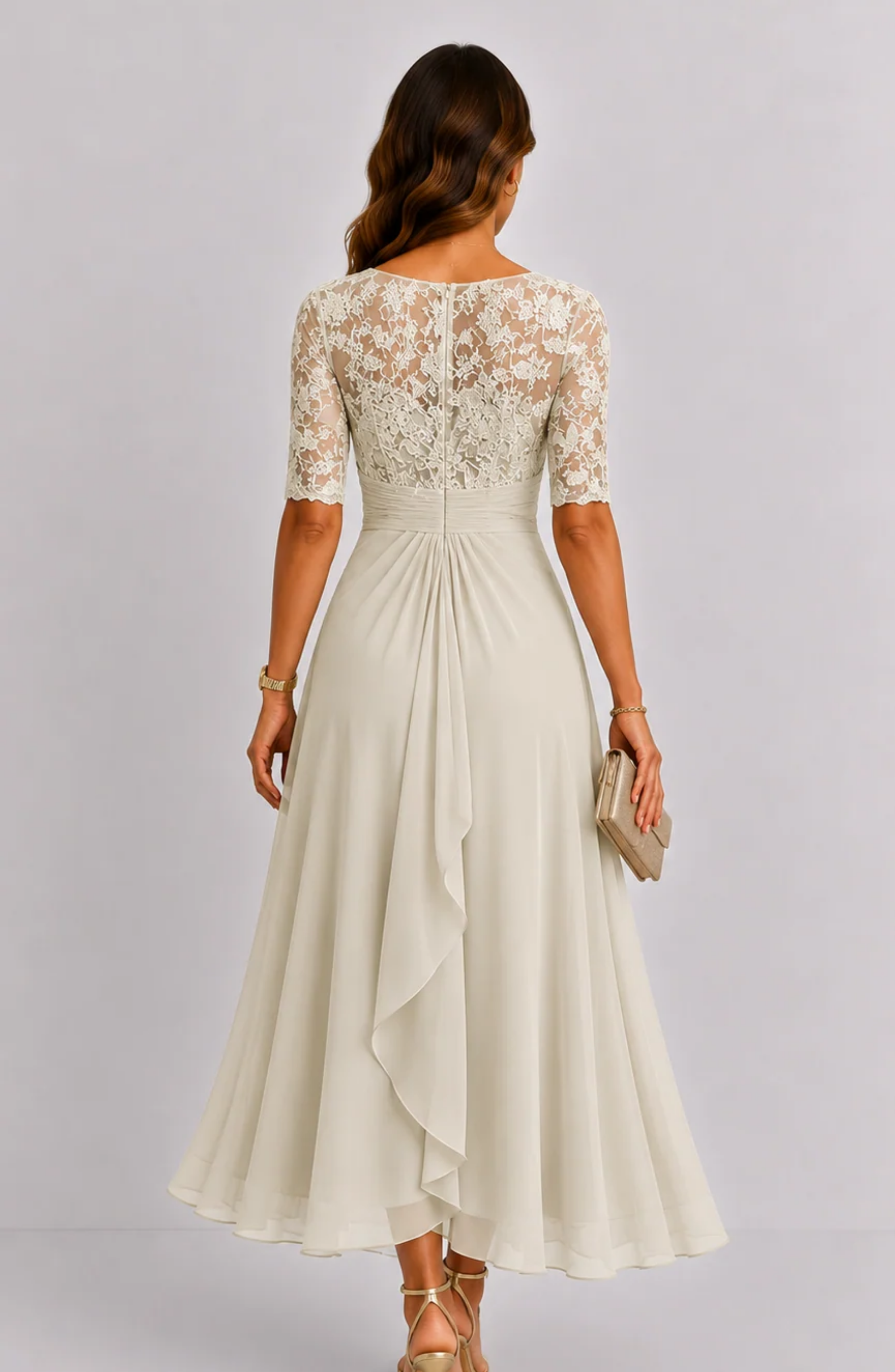 Vestido Serenité con Bordado Floral