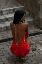 Women's Halter Neck Bodycon Mini Dress