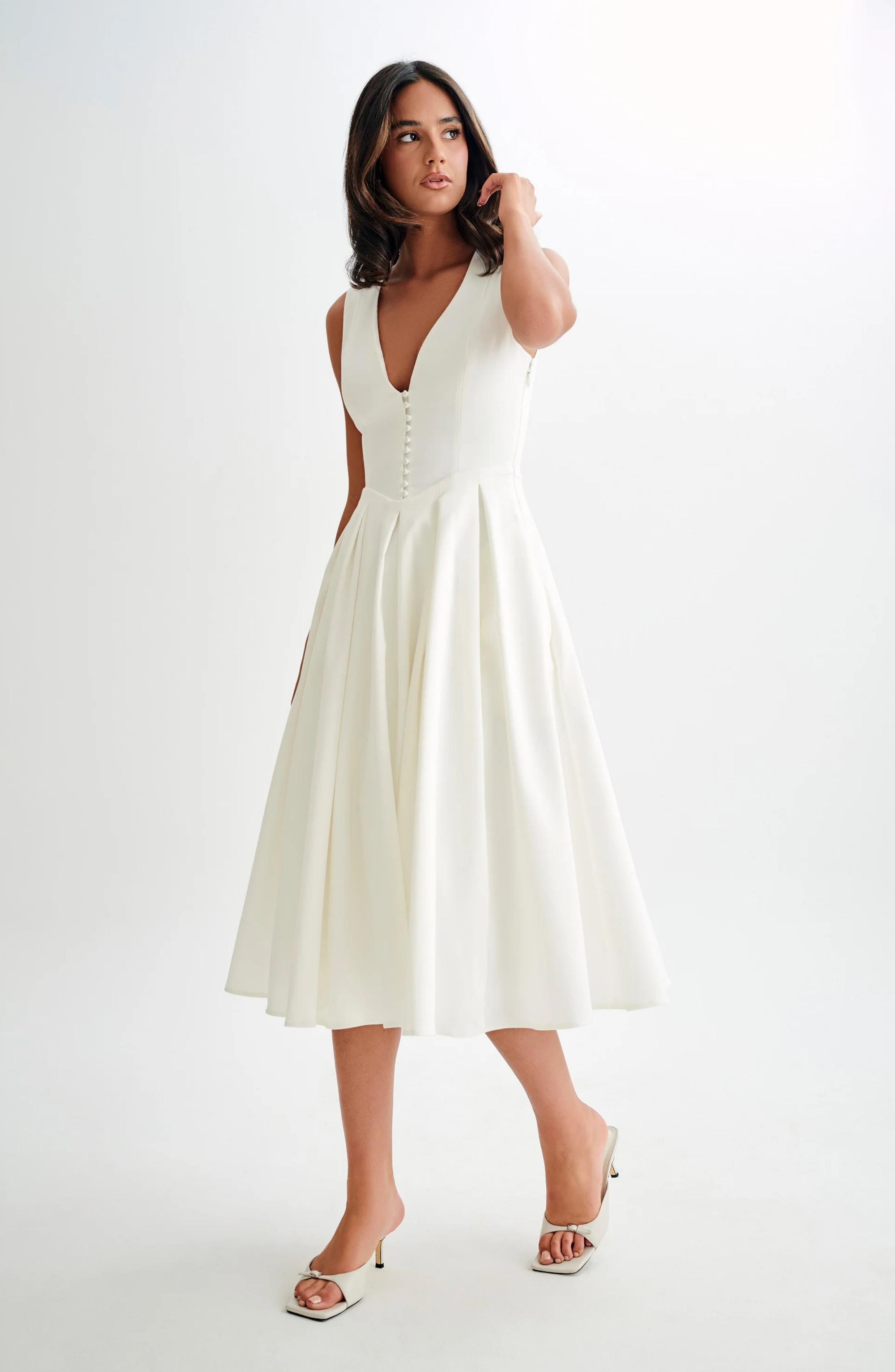 Soft Grace Midi Dress