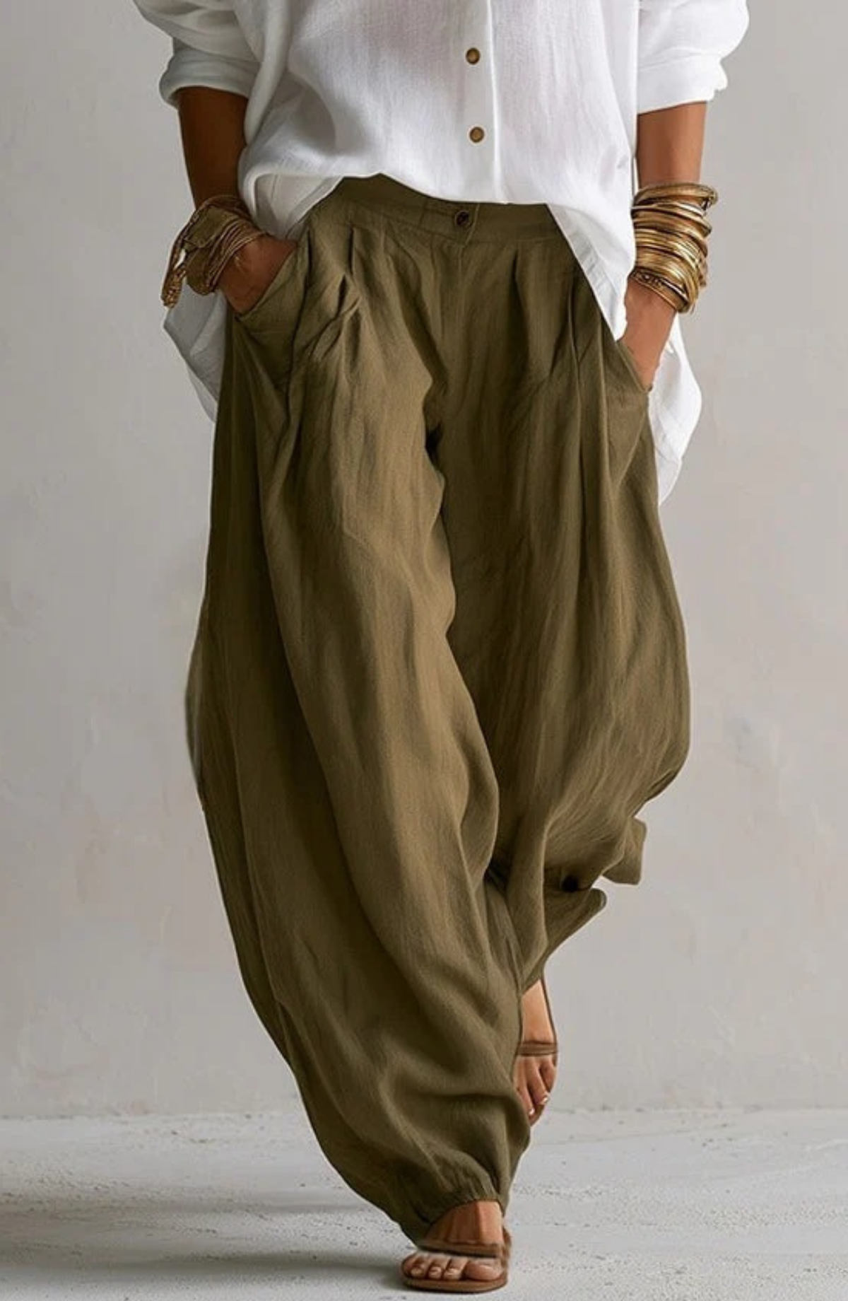 Conjunto Boho de Camisa Oversize y Pantalón