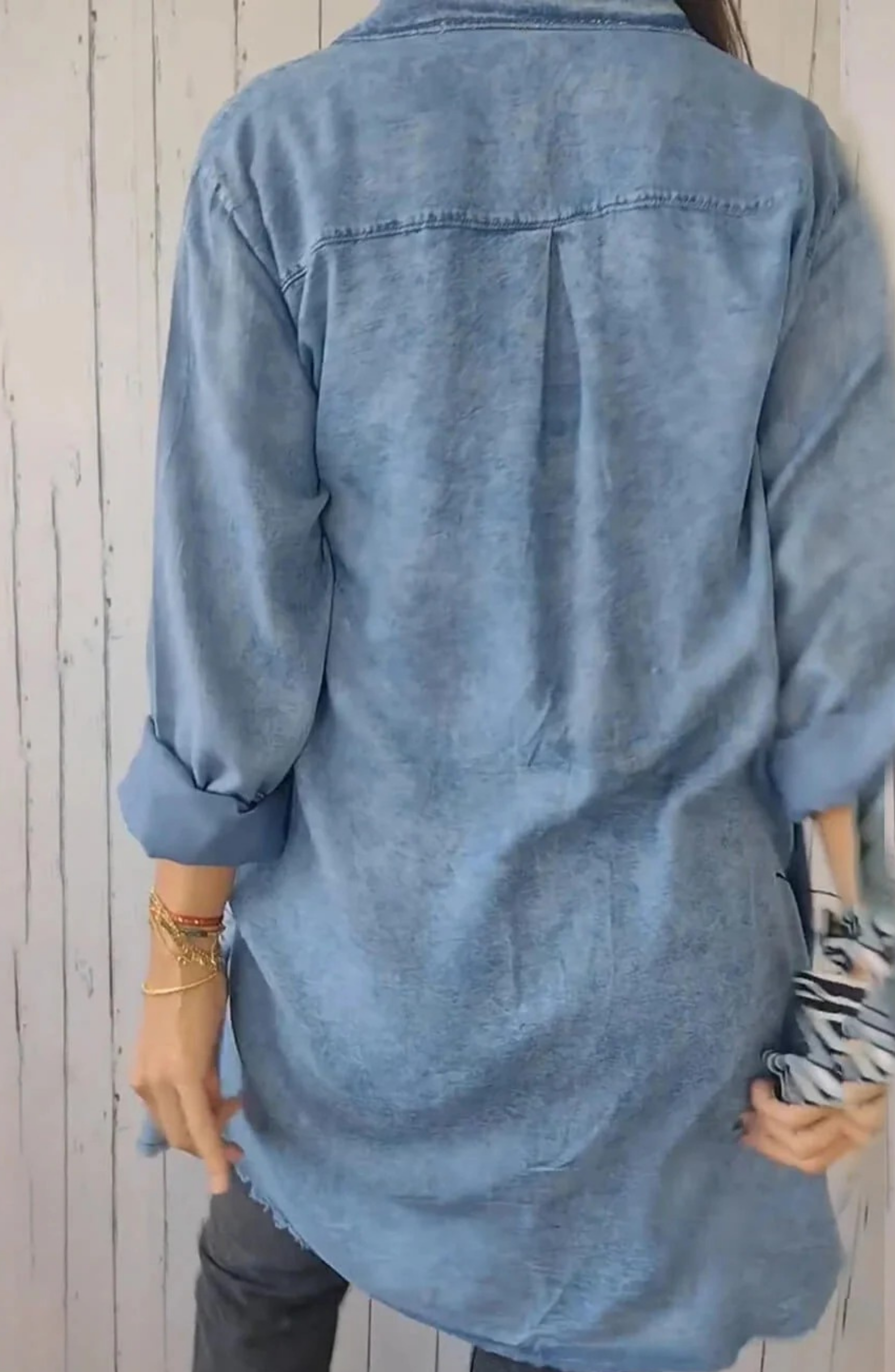 Montana – Camisa Denim con Bolsillos