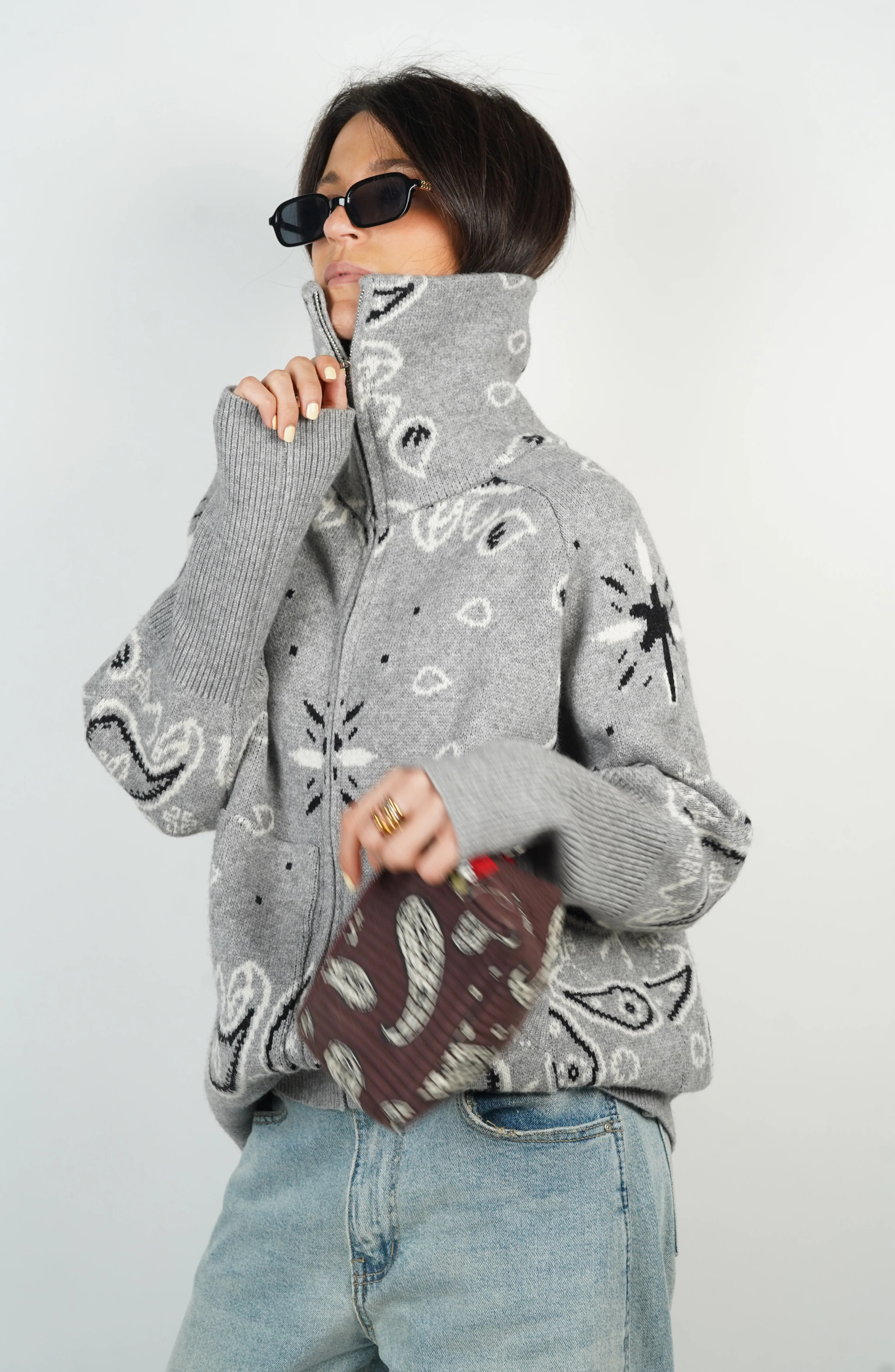 Jersey Alpine con Estampado Invernal
