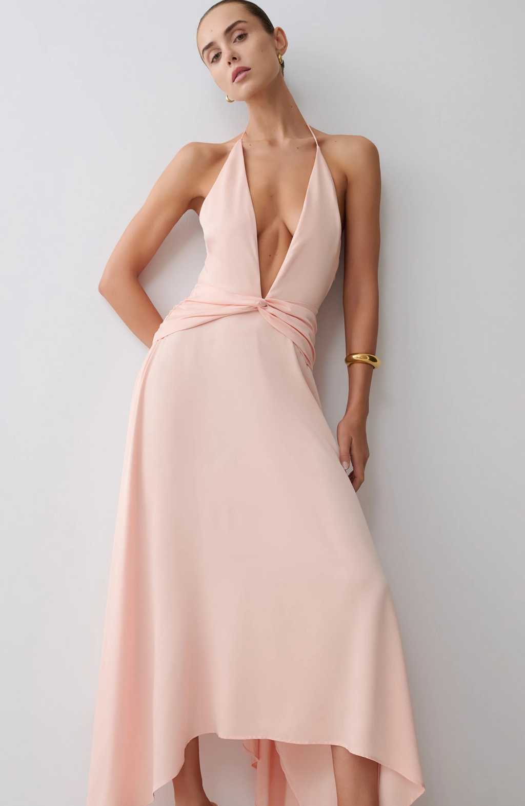 Rosé Whisper Maxi Dress