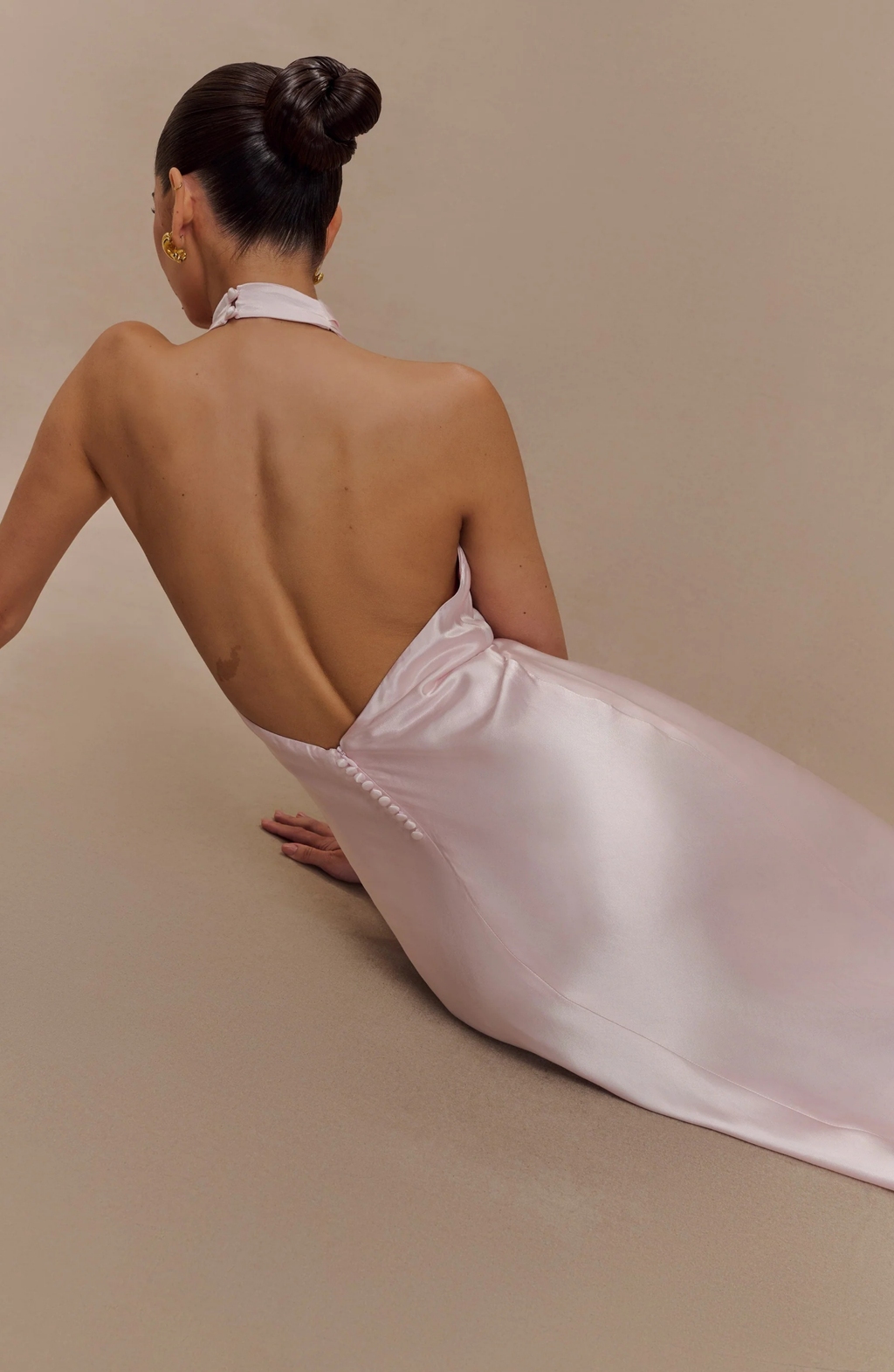 Champagne Glow Maxi Dress