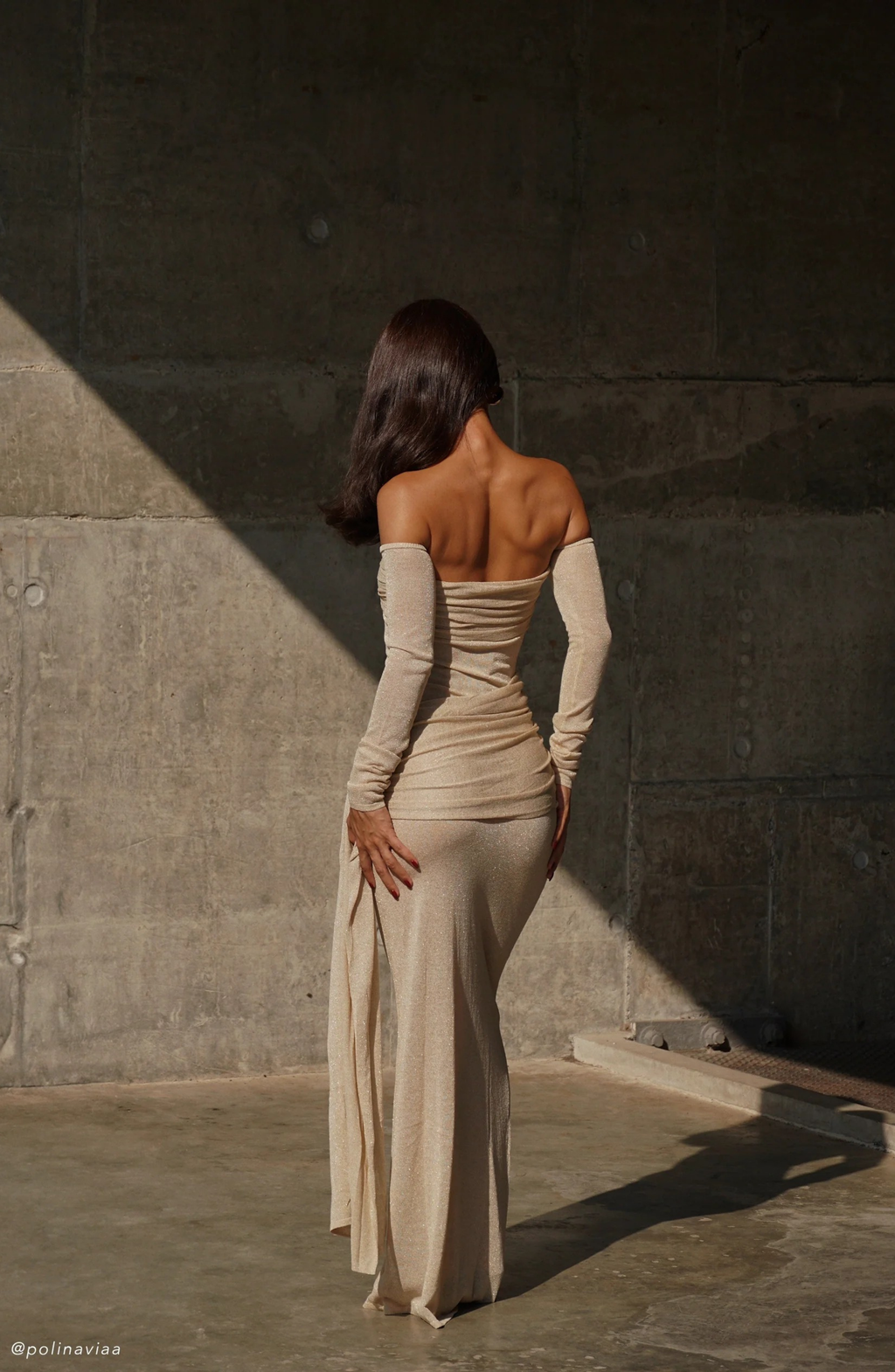 Divine Drape Gown Maxi dress