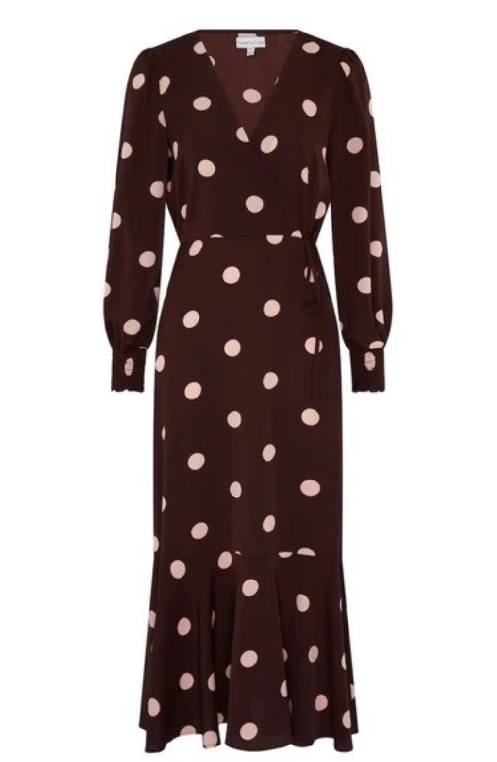 Robe longue Dolce Vita à encolure cache-cœur
