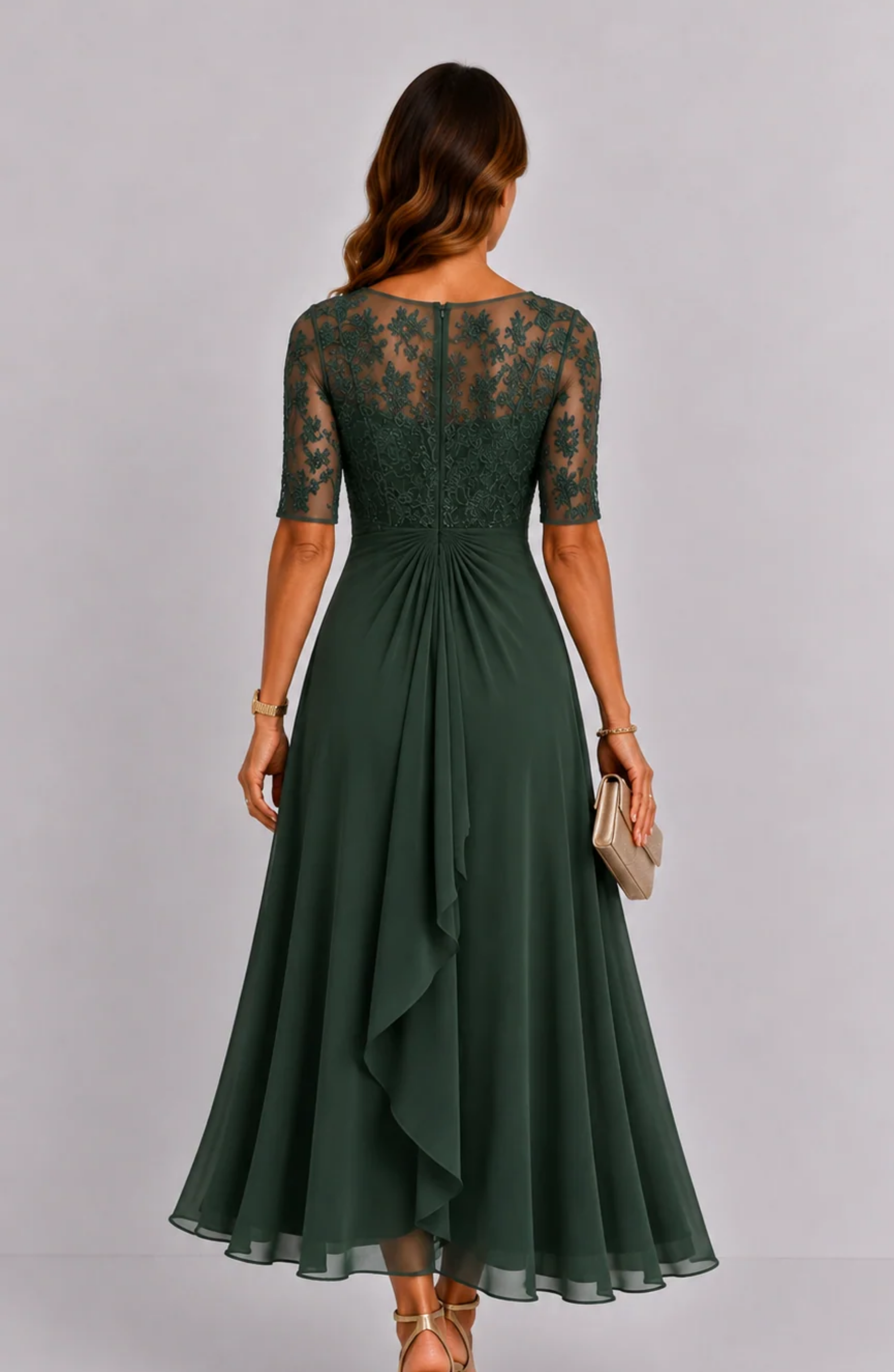 Vestido Serenité con Bordado Floral