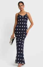 Robe longue Étoile à pois