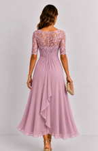 Vestido Serenité con Bordado Floral