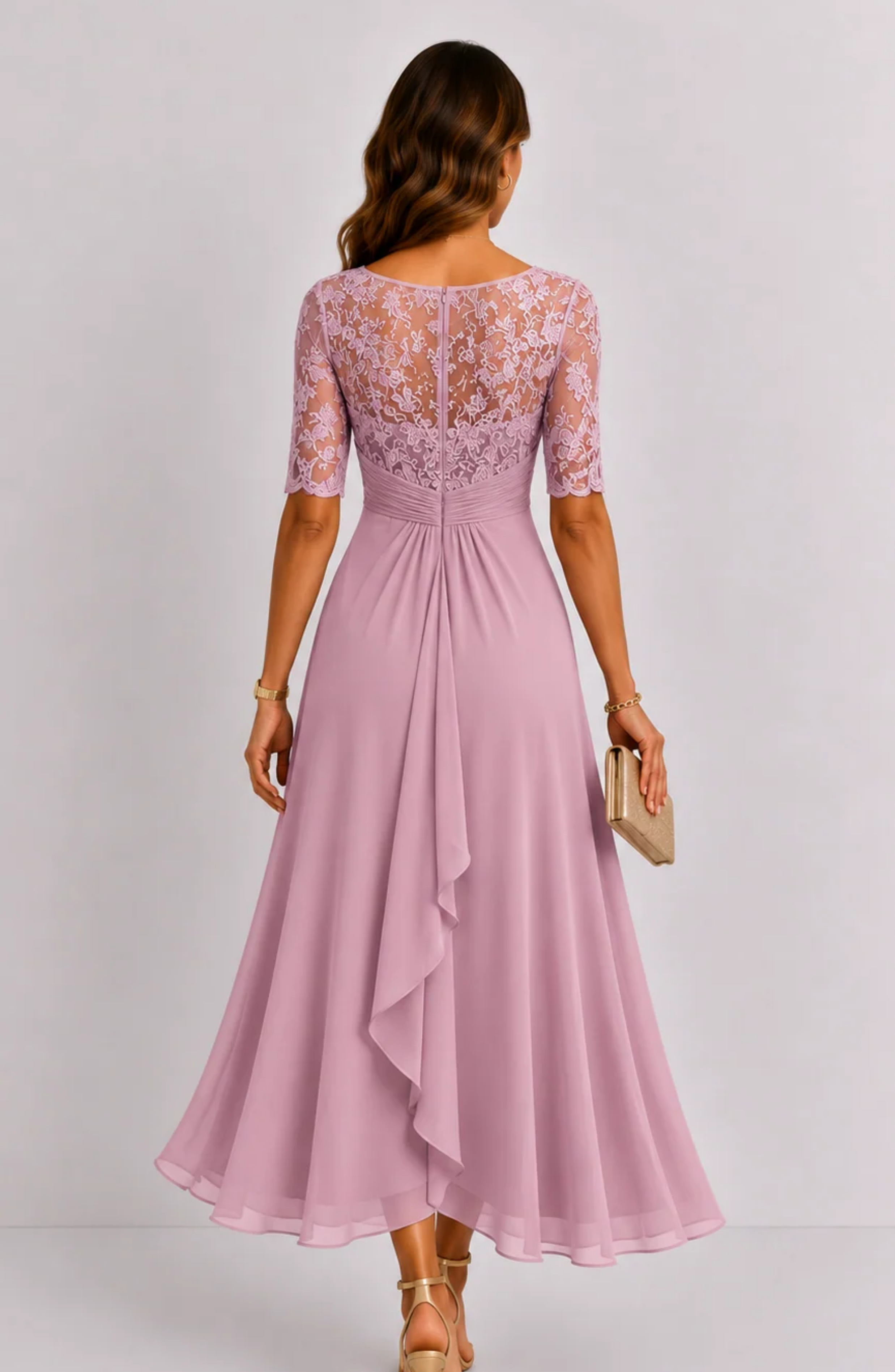 Vestido Serenité con Bordado Floral