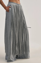 Conjunto de Chaqueta con Cremallera y Pantalón de Pierna Ancha