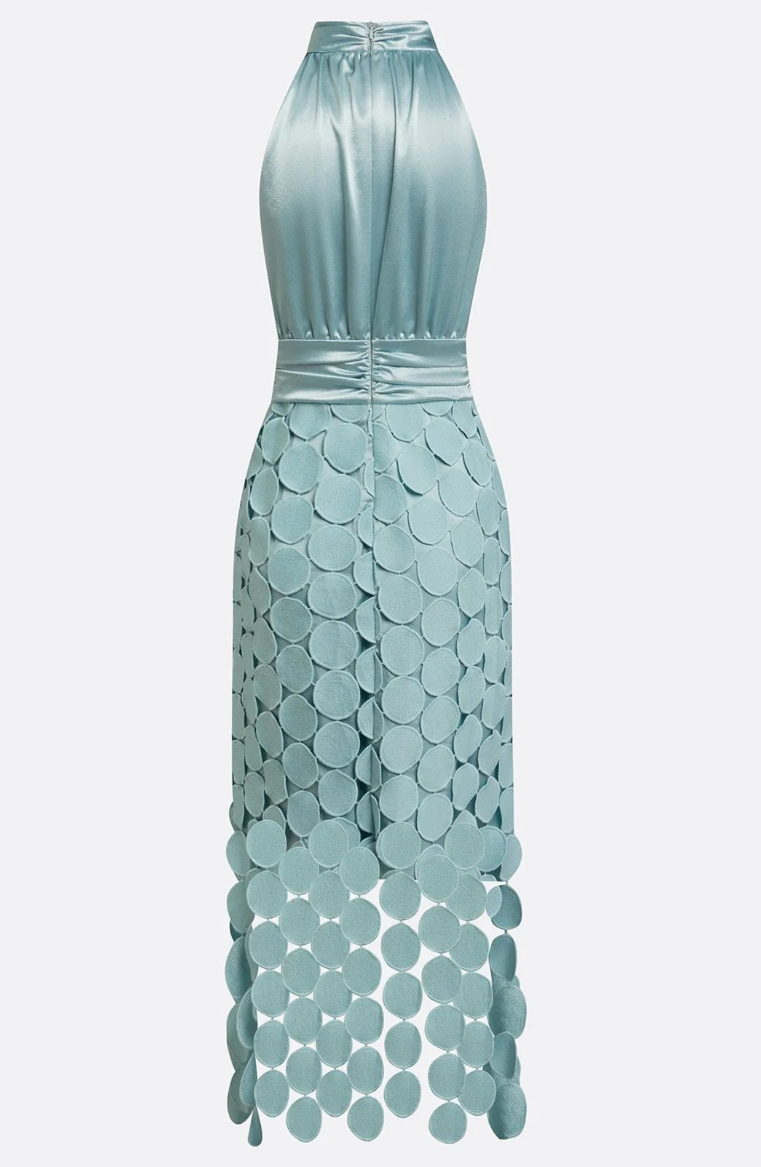 Celeste – Vestido Midi con Cuello Halter