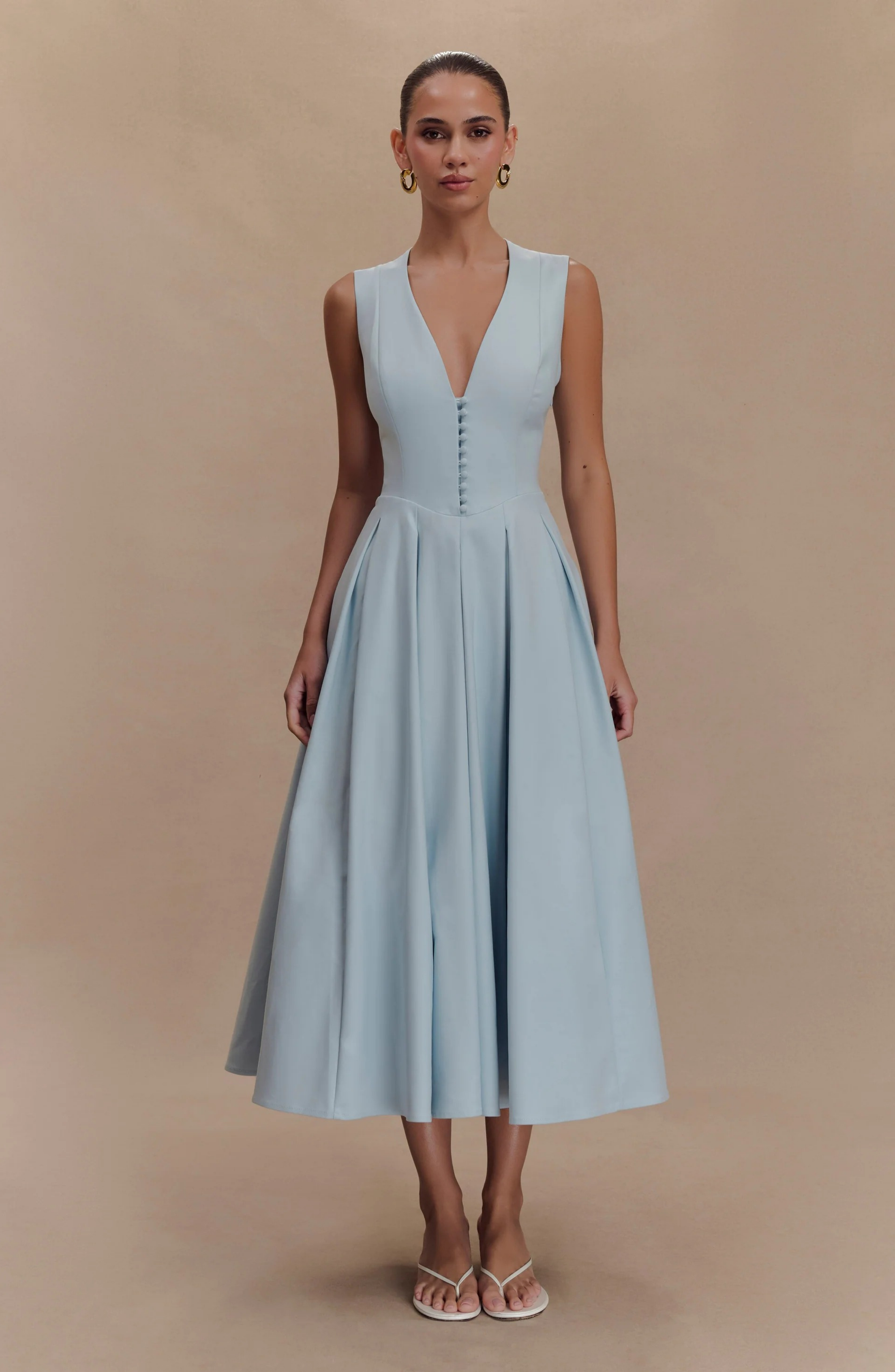 Soft Grace Midi Dress