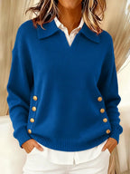 Vicenta | Jersey con Cuello Polo y Botones
