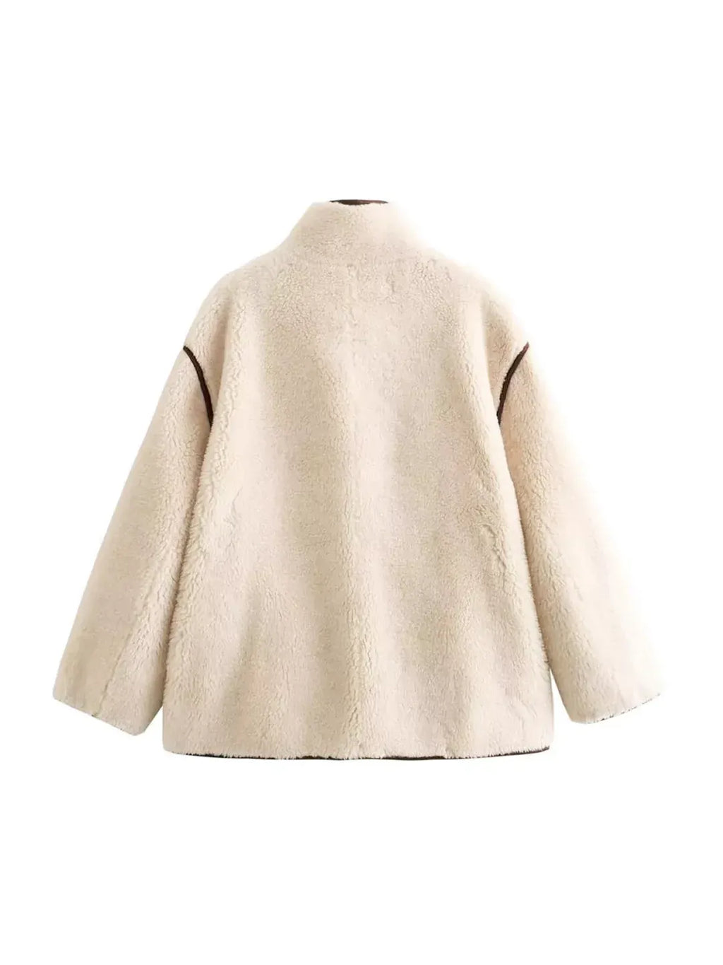 Copenhague – Chaqueta Texturizada con Cuello Alto