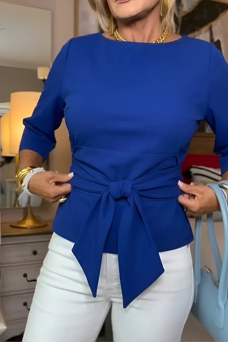 Blusa Silueta con Cintura Ajustable